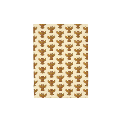 'Woodland Owl' Luxury Fleece Baby Blanket