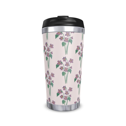 'Violets in Pink' Stainless Steel & Travel Mug Range