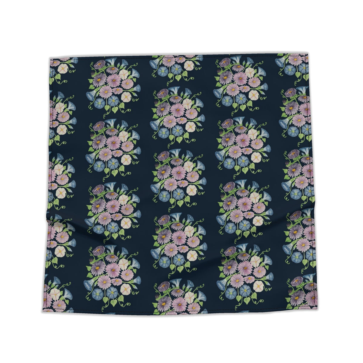 'Asters & Morning Glories' Luxury Bandana & Scarf Collection