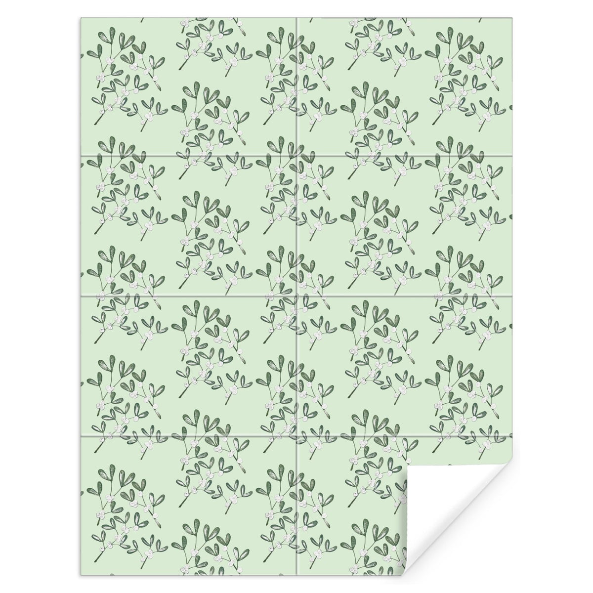 'Mistletoe Sage' Luxury Gift Wrapping Paper