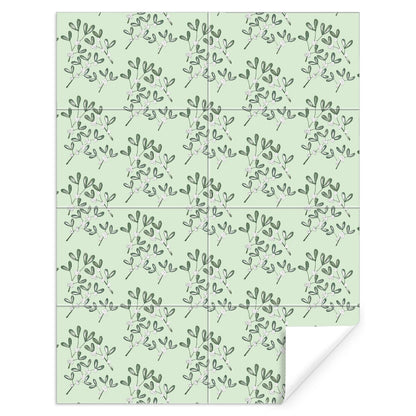 'Mistletoe Sage' Luxury Gift Wrapping Paper