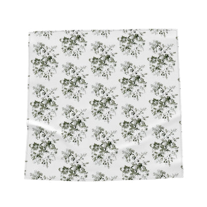 'Botanical Green Abstract' Luxury Bandana & Scarf Collection