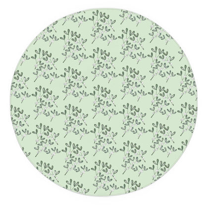 'Mistletoe Sage' Cotton-Linen Luxury Tablecloth