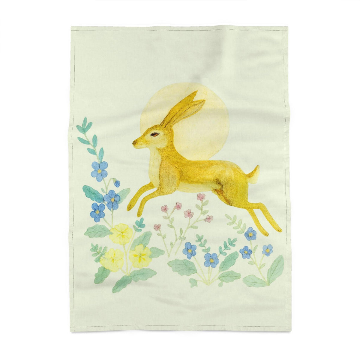 'Meadow Hare' Artisan Kitchen Tea Towel