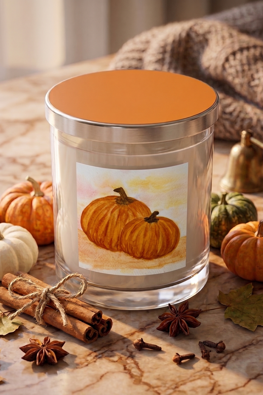 'Autumn Pumpkin' Hand-Poured Scented Candle
