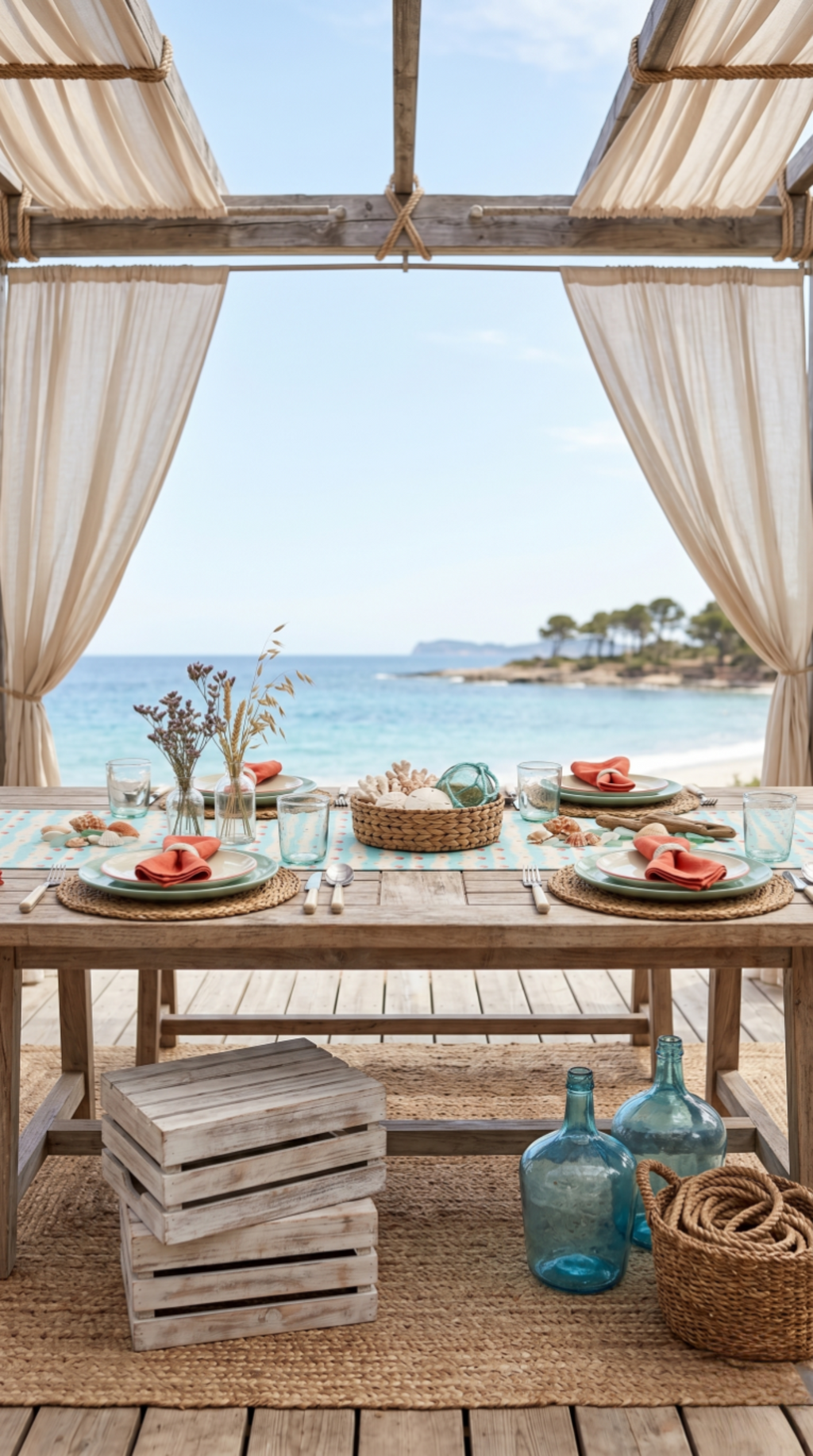 Boho Sand & Sea Table Runner