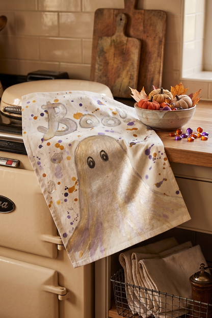 The Seasonal Edit . . . 'Boo!' Kitchen Tea Towel