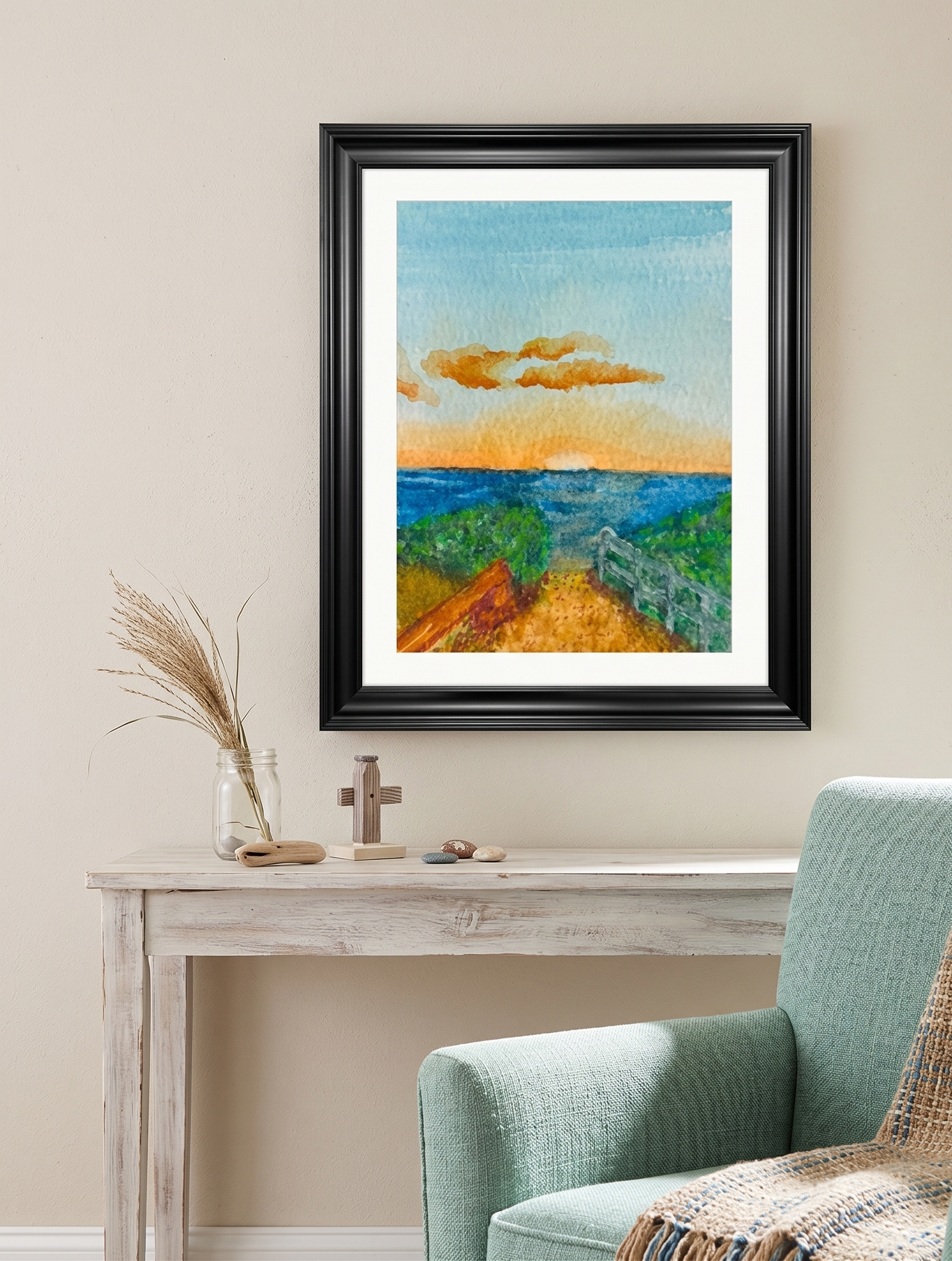 Cottesloe Sunset: Premium Framed Art Print