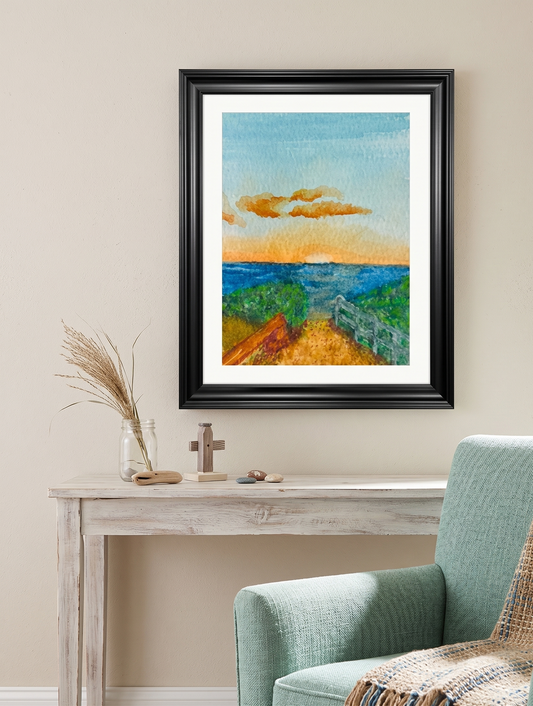 Cottesloe Sunset: Premium Framed Art Print