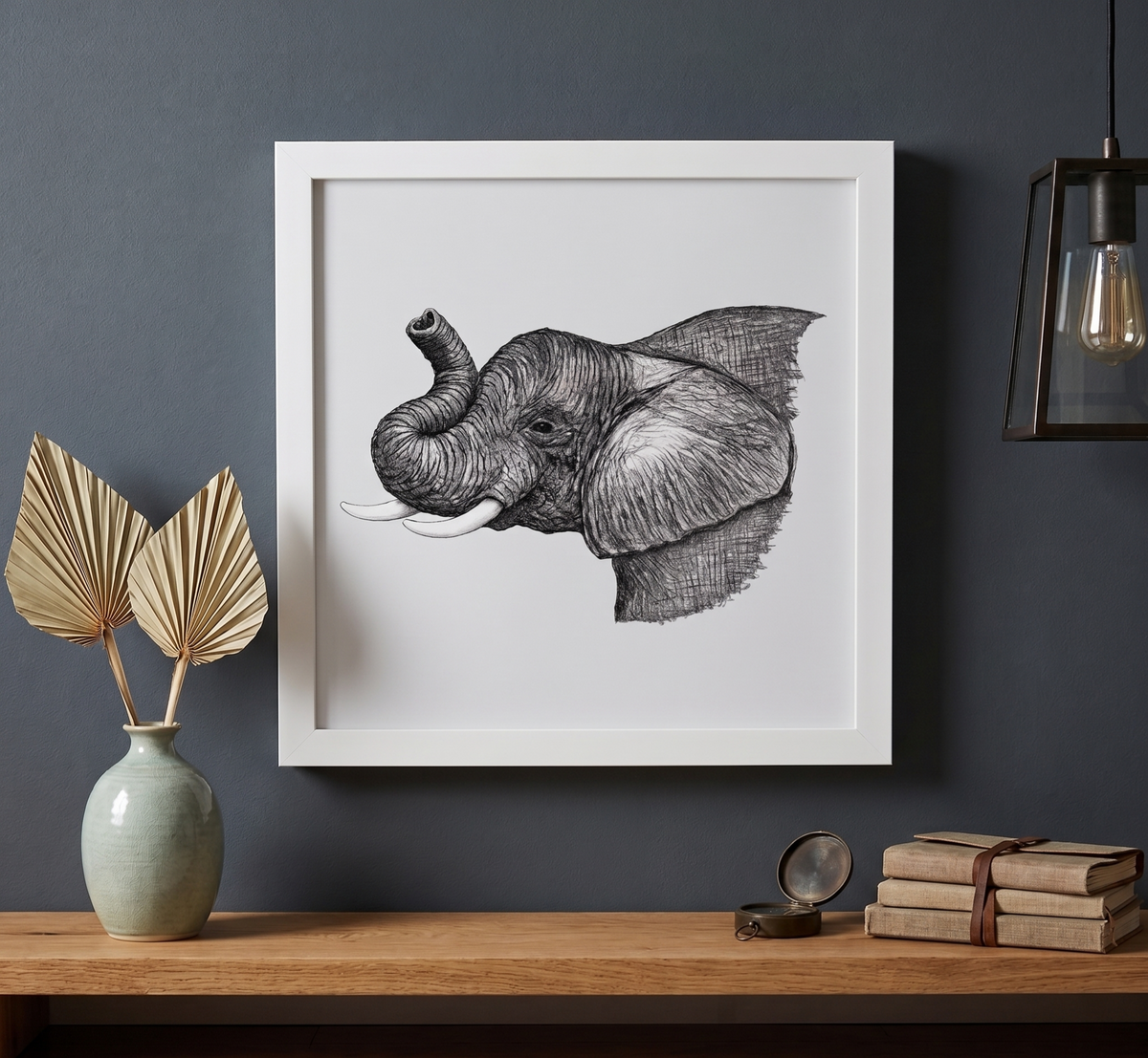 The Gentle Giant: Premium Framed Box Art Print (Sketch Edition)