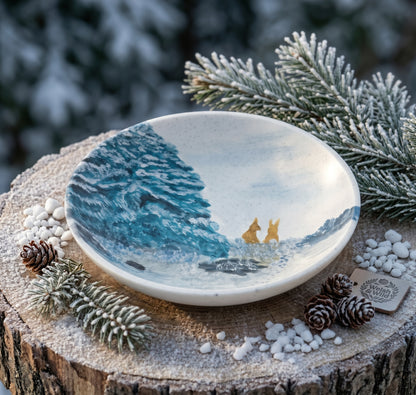 'Winter Tails' Ornamental Bowl