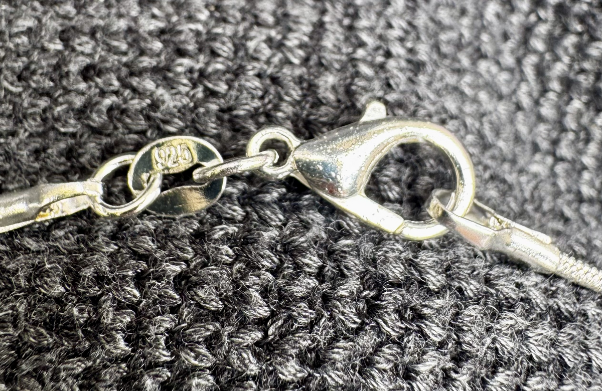 Maen Y Tir . . . Grey Quartzite Full Surround Silver Bezel Pendant