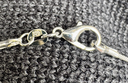 Maen Y Tir . . . Grey Quartzite Full Surround Silver Bezel Pendant