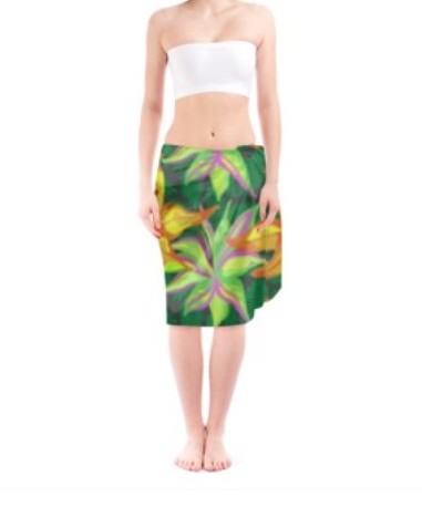 Hot House Stripe: Luxury Silk Sensation Sarong