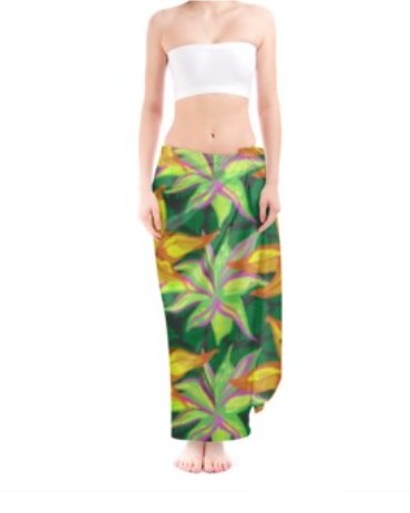 Hot House Stripe: Luxury Silk Sensation Sarong