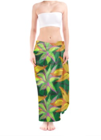 Hot House Stripe: Luxury Silk Sensation Sarong