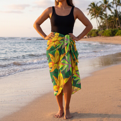 Hot House Stripe: Luxury Silk Sensation Sarong