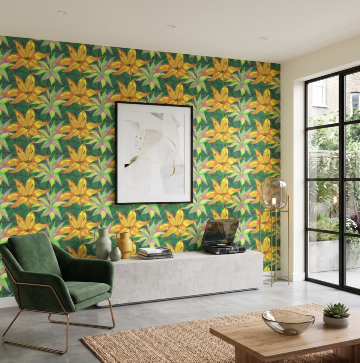 Hot House Stripe: Luxury Repeat Pattern Wallpaper