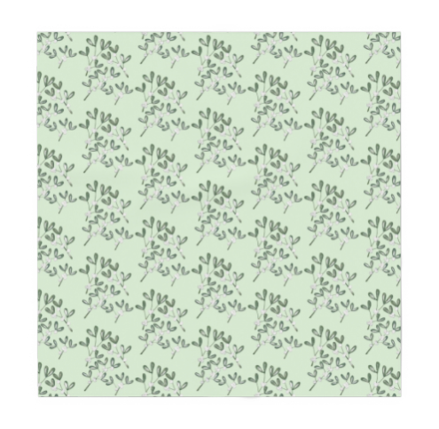 'Mistletoe Sage' Cotton-Linen Luxury Tablecloth