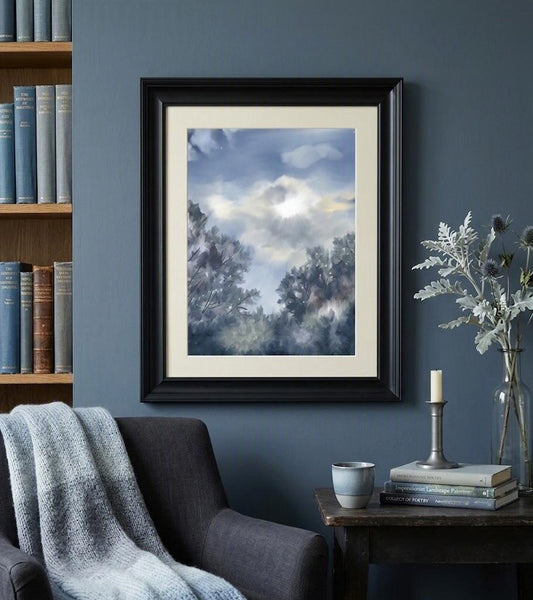 Atmospheric Landscapes . . . 'Moonlit Clouds' Framed Fine Art Print
