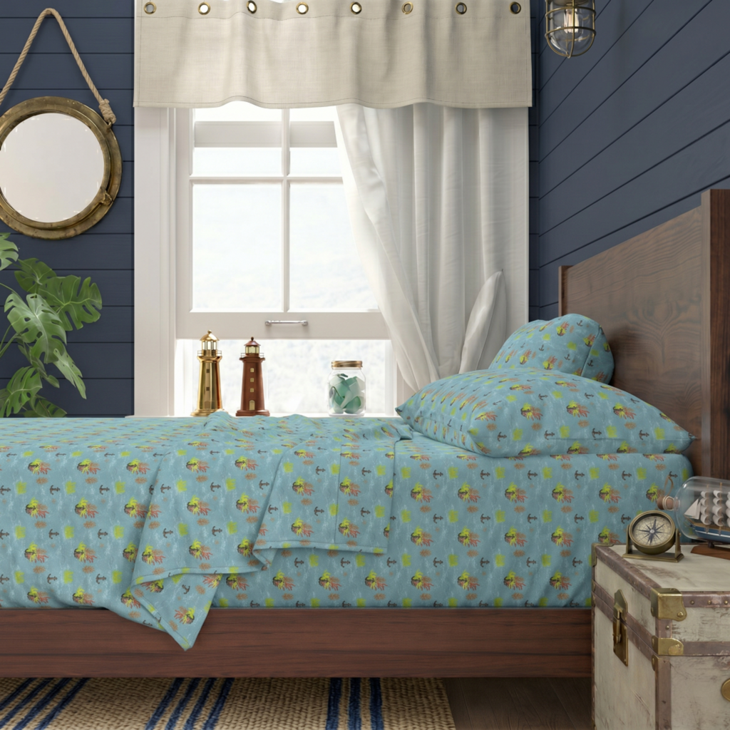 Nautica Botanica Cotton Bed Sheets