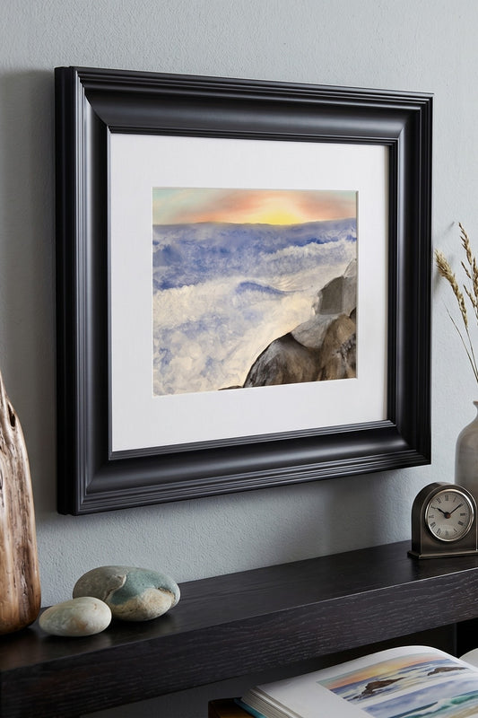 'On the Rocks' Framed Fine Art Print