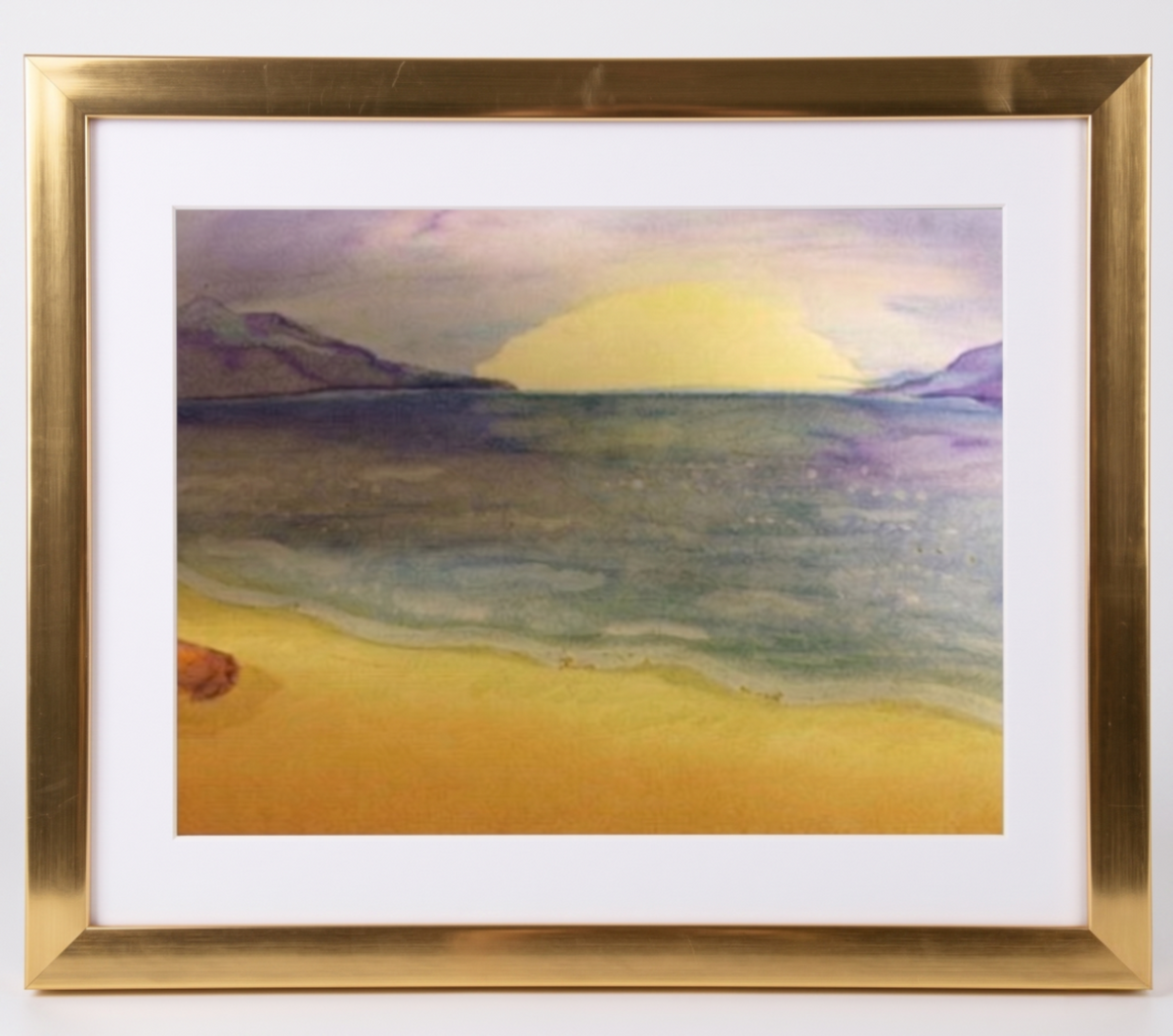 Serenità al tramonto – Stampa artistica ad acquerello marino