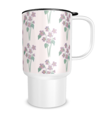 'Violets in Pink' Stainless Steel & Travel Mug Range