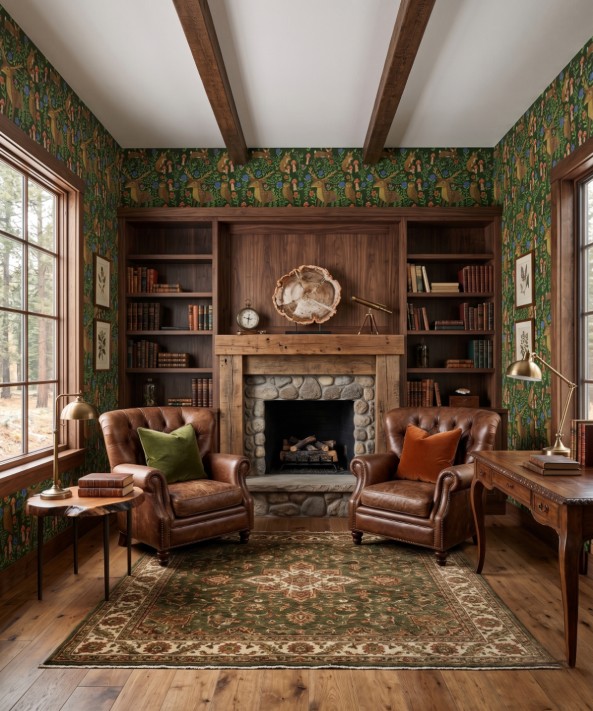 Whispers of the Wildwood Repeat Pattern Wallpaper