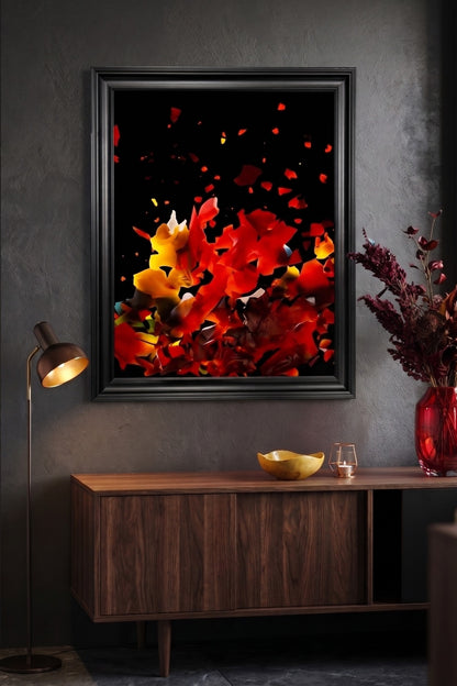 Abstract Elements . . . 'Wildfire' Framed Fine Art Print