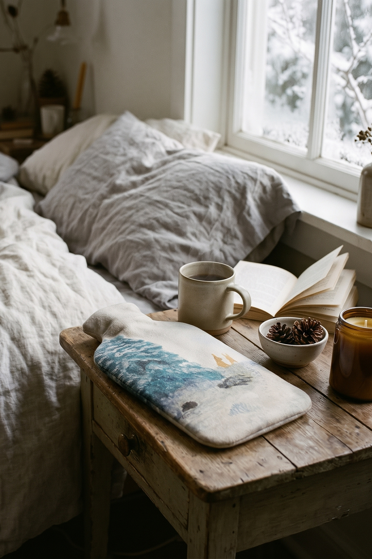'Winter Tails' Luxury Hot Water Bottle